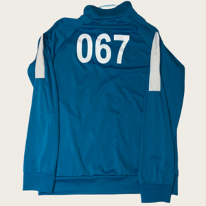 Squid Games Player 067 Zip Up Blue Jacket Size XL